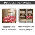 thumbnail image 5 of SEANATIVE Santa Claus Chair Covers for Dining Chair Set of 6 Christmas Chair Seat Covers for Dining Room HO HO Square Chair Slipcover with Elastic Bottom Furniture Protector Covers Xmas Accessory, 5 of 7