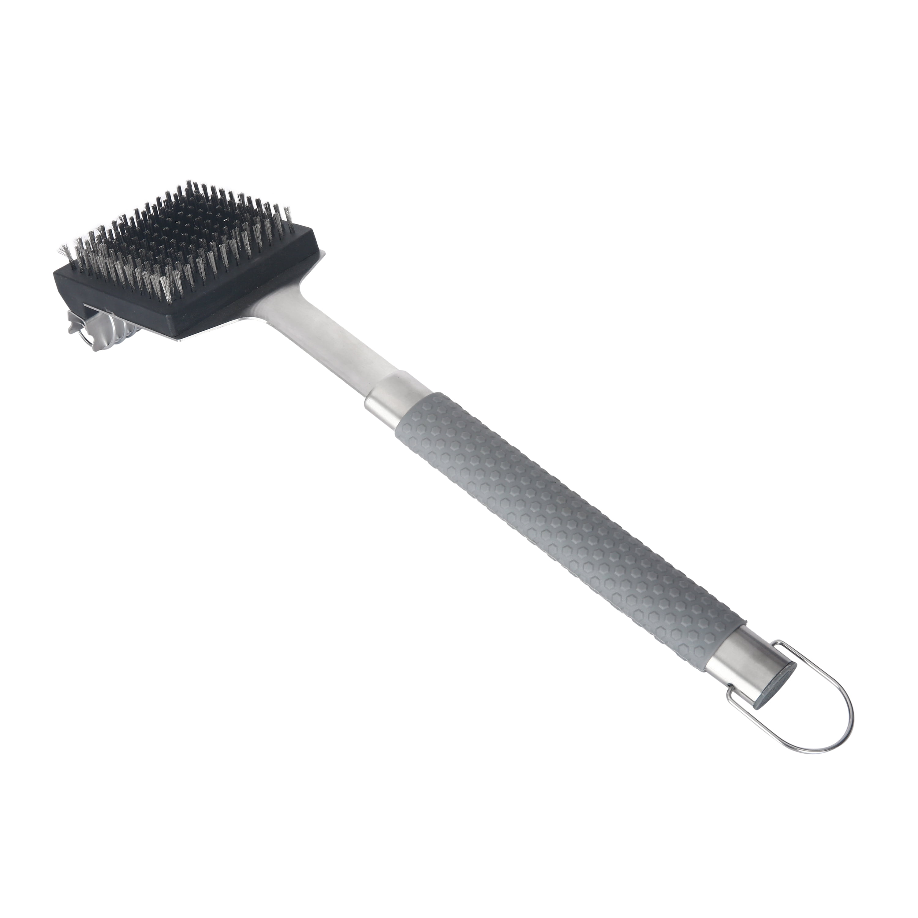 Endless Summer Oversized Dual-Handle Commercial Grill Brush with Durable Stainless  Steel Bristles 06241Y - The Home Depot