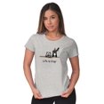 thumbnail image 3 of Stolen BBQ Steak Dog Funny Grilling Womens Slim Fit Graphic Tee Brisco Brands S, 3 of 5