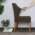 thumbnail image 2 of Amdohai Stretch Solid Diamond Lattice Dining Chair Cover Removable Washable Short, 2 of 7