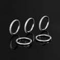 thumbnail image 4 of 5/10 PCS 16G Seamless Septum Nose Piercing Rings Zirconia Segment Tragus Hoop Rings 316 Stainless Steel Helix Ring Stack Clickers Ear Plugs Hangers Women Body Jewelry, 4 of 6