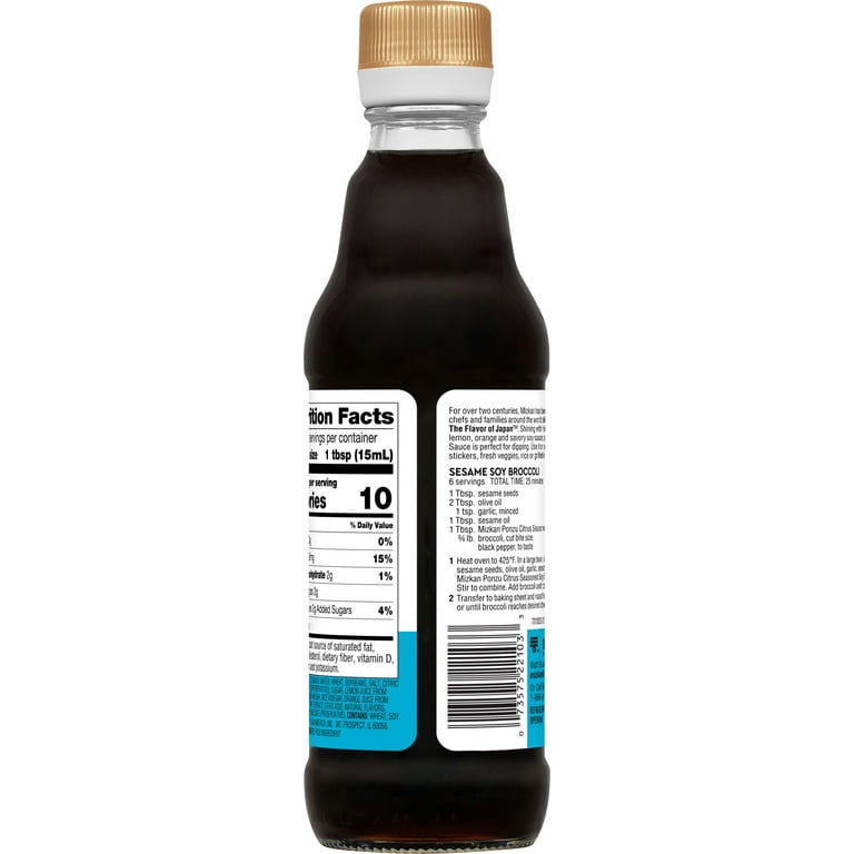 Mizkan Ponzu, Citrus Seasoned Soy Sauce for Asian Stir Fry, 12 fl