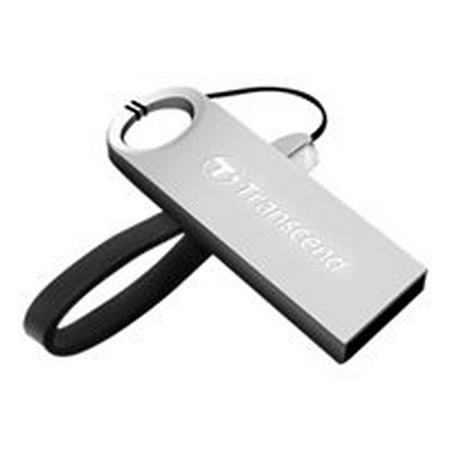 Transcend 32gb Jetflash 520s Usb 2.0 Flash Drive - 32 Gb - Silver - Rugged Design, Dust Resistant, Shock Resistant, Water Resistant, Capless