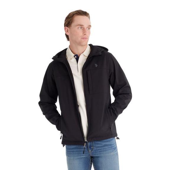 U.S.Polo Assn. Men's Black Softshell Jacket , S