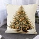 thumbnail image 4 of Xihbxyly Fundas de Almohada Navideñas, Decoración Festiva Navideña, Poliéster Suave, Elegante Cierre de Cremallera, Acogedor Ambiente Invernal, Decoración para Sofá de Sala de Estar, Tamaño 45 X 45 C, 4 of 6