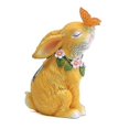 thumbnail image 1 of Solar Garden Statues Rabbits with Butterflies Solar Charging Hand Painted Synthetic Resin Solar Statues Lights Yellow, 1 of 4