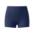 thumbnail image 4 of Only Moment Women's Summer Sweat Shorts Blended Fabric High Waisted Stretch Ankle Pants for Women Business Casual Travel Athletic Work Yoga Shorts Navy,S, 4 of 8