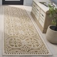 thumbnail image 2 of SAFAVIEH Cambridge Leslie Geometric Wool Runner Rug, Ivory/Gold, 2'6" x 8', 2 of 10
