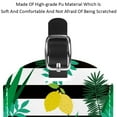 thumbnail image 4 of Square 2Pack PU Leather Lemon Cruise Luggage Tag with Privacy Cover and Name ID Tag for Travel Handbags Backpacks Luggage Tags, 4 of 6
