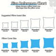 thumbnail image 6 of Durayloly 18 x 18 Inch Decorative Throw Pillow Inserts(Set of 4),Square Throw Pillow Forms for Couch & Bed,Down Alternative Cushion Filling,White, 6 of 10