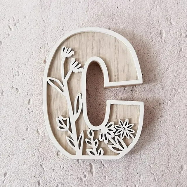 5 Inch Wooden Letters for Wall Decoration - for Children's Room Crafts Name Signs Weddings and Home Decoration