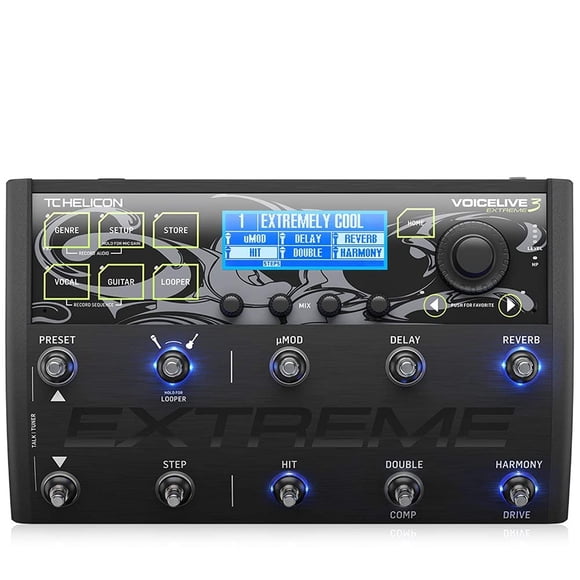 Pedal de suelo de alto rendimiento TC Helicon VOICELIVE 3 EXTREME