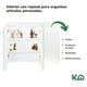 thumbnail image 4 of Botiquin Con Espejo Para Baño Organizador 3 Puertas Gabinete blanco, 4 of 4