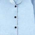 thumbnail image 6 of HFHAPW Girls Satin Long Sleeve Button-Down Pajamas Set Sleepwear Loungewear,4-5 Y, 6 of 7