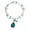 Green, variant on - Be Stronger Than The Storm Charm Bracelet - Crystal Stretch