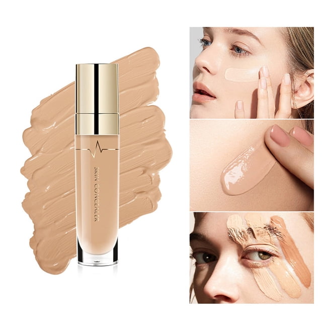 Long Term Full Coverage Eye Concealer Face Concealer Foundation Concealer Makeup Liquid Foundation Liquid Foundation (5Ml), A Lotion