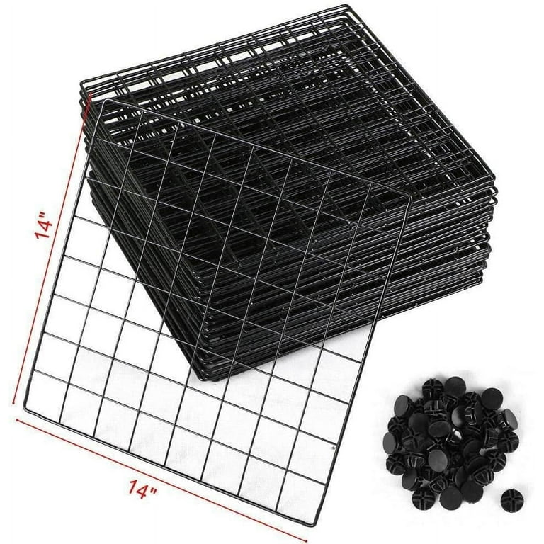 UNICOO - Multi Use DIY 12 Cube Wire Grid Organizer, Bookcase, Bookshelf,  Storage Cabinet, Wardrobe Closet,Toy Organizer, Wire Cube Storage- (Black  Wire)