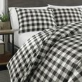 thumbnail image 3 of Eddie Bauer Mountain Plaid Comforter Set, King, Black, King Comforter, 3 of 4