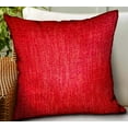 thumbnail image 2 of Scarlet Zest Red Solid Luxury Outdoor/Indoor Throw Pillow, 2 of 3