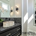 thumbnail image 4 of Novatto NOSV-FWCH Natural Petrified Fossil Wood Vessel Sink with Matte Black Umbrella Drain, 4 of 4
