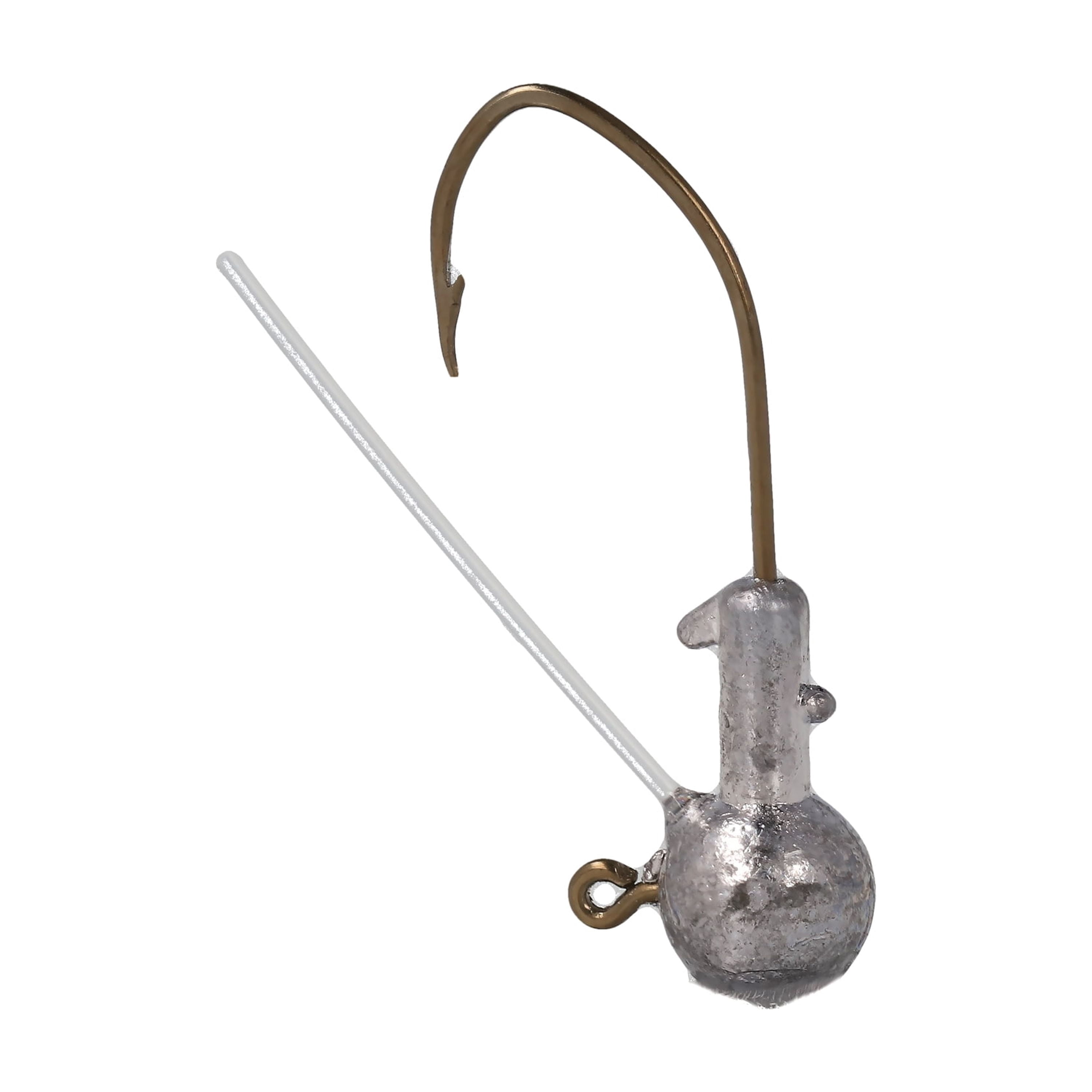 Eagle Claw Weedless Pro-V Ball Head Jig 1/8 oz Unpainted