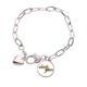 thumbnail image 1 of Centro de orientación Pulsera de cadena de corazón joyería encanto moda, 1 of 3