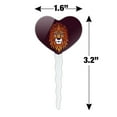 thumbnail image 6 of Lion Religious King Crown Bible Christian Heart Love Cupcake Picks Toppers Decoration Set of 6, 6 of 6
