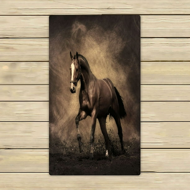 ZKGK Running Horse Hand Towel Bath Towels Beach Towel For ...