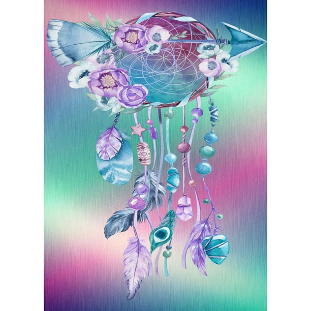 Pintura de diamante (DB6199) 5D DIY Square Dream Catcher punto de cruz (B1090) 30x40cm FLhrweasw Nuevo