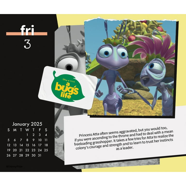 Pixar 20TitleColjlection（Pixar - Movies 2025 Wall Calendar 