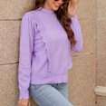 thumbnail image 4 of Lindreshi Sweaters for Women Fall Fashion 2023 Women Casual Fashion Pullover Long Sleeve Round-Neck Knitted Sweater Tops, 4 of 7