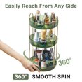 thumbnail image 3 of Organizador de perfumes Asayuee 360, giratorio, 3 niveles, verde, 3 of 7