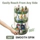 thumbnail image 3 of Organizador de perfumes Asayuee 360, giratorio, 3 niveles, verde, 3 of 7