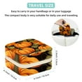 thumbnail image 5 of Thanksgiving Pumpkin Leaves Travel Portable Square Jewelry Organizer: Necklace Holder, Bracelet Holder, and More for Stylish Girls and Women, 5 of 6
