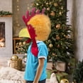 thumbnail image 3 of FVDPWYE Plush Animal Bird Headwear Chicken Costume Fancy Dress Headgear Rooster Hat Orange Yellow, 3 of 7