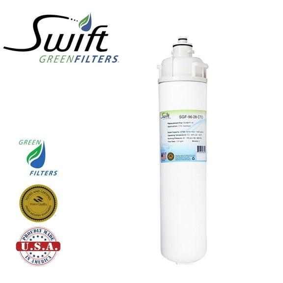 Swift Green Filters SGF-96-28 CTO Replacement for Everpure EV9617-16 Commercial Water Filters (Pack of 3)