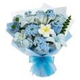thumbnail image 2 of Naittoop Piper Bouquet DIY Craft Kit, Fun and Easy Flower-Making,Pipe Cleaner Flowers, Chenille Bouquet, Beginner-Friendly Kit for Wedding Bouquet Mother, Girlfriend,Boyfriend Blue, 2 of 7