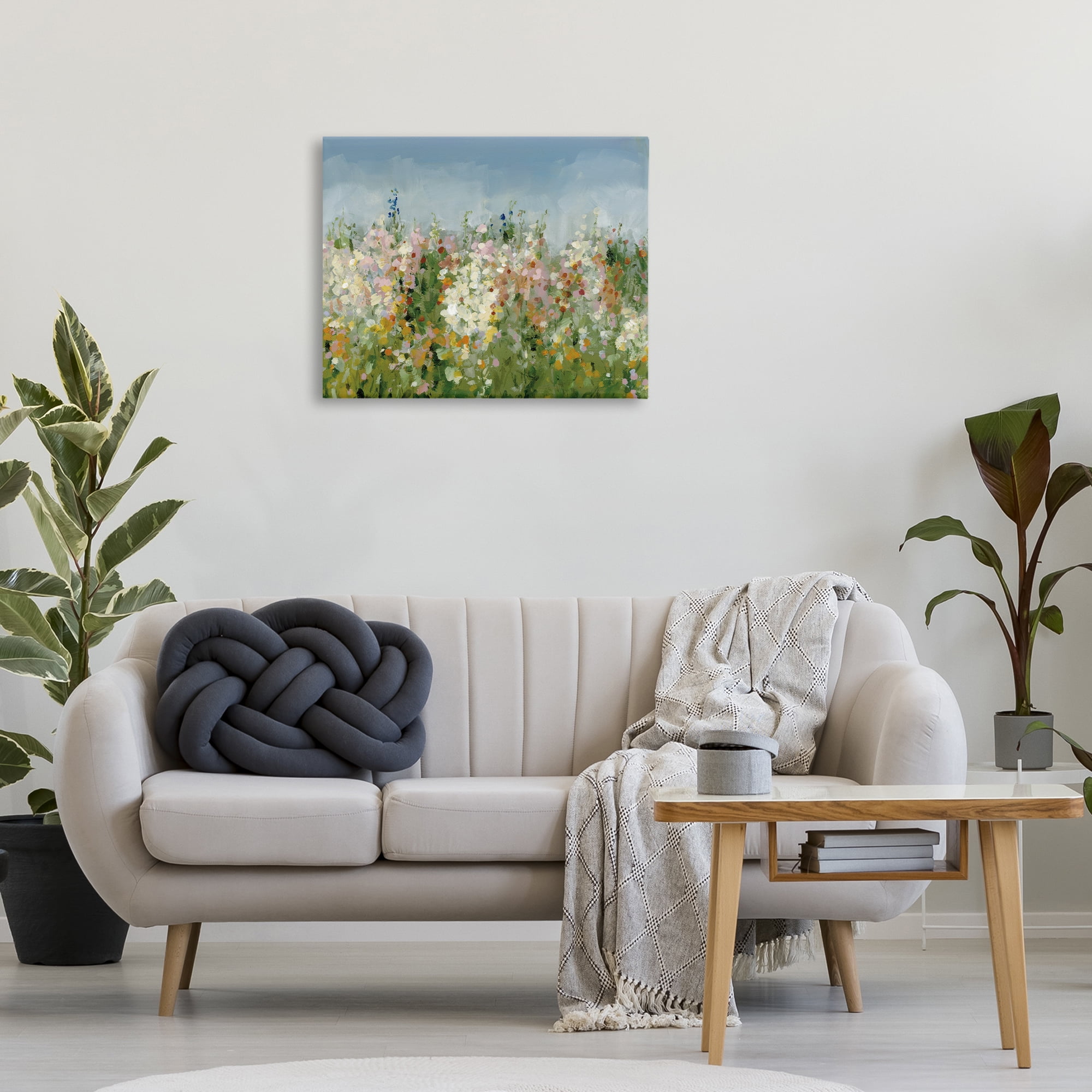Stupell Industries Speckled Tranquil Field Landscape & Nature Painting Wrapped Canvas Art Print Wall Art, 30 x 24