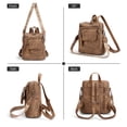 thumbnail image 4 of GOIACII Backpack Purse for Women PU Leather Medium Travel Backpack Fashion Designer Ladies Shoulder Bag Satchel Handbags with Tassel, 4 of 7