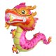thumbnail image 5 of Hytrove 5Ud Globo Dragón Rosa Para De Fiesta Año Nuevo Chino Con Material Resistente, 5 of 8
