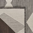 thumbnail image 4 of Nourison Positano 4' x 6' Charcoal Diamond Modern Flatweave Indoor/Outdoor Rug, 4 of 11