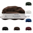 thumbnail image 3 of Medieval Tudor Flat Cap Faux Suede Beret Hat Renaissance Festival Costume Accessories for Men Women Brown Free Size, 3 of 5