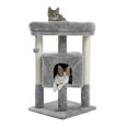 thumbnail image 1 of Stable Cat Tree with Sisal Posts Cat Tower Roomy Condo Large Comfortable Perch with Dangling Ball for Small and Medium Cats ShopWise Round, 1 of 8