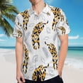 thumbnail image 5 of High Quality Hawaiian Shirts for Men Short Sleeve Aloha Beach Shirt Floral Summer Casual Button Down Shirts Blouses C2B48C, 5 of 7