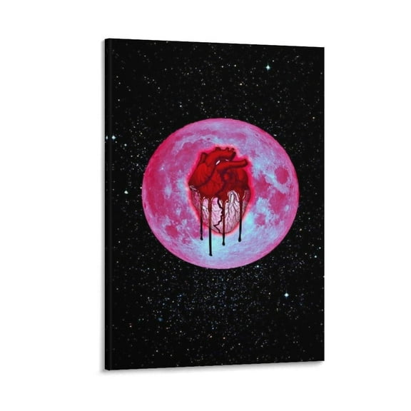 Album Heartbreak on A Full Moon Poster Canvas Wall Art Posters For Room Aesthetic And Decor Poster For Bedroom Living Room Bathroom Kitchen Office Decor