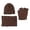Coffee, variant on HNMKIU Women Winter Hat Scarf Set 3 Piece Neck Warmer Knit With Matching Touchscreen Mittens For Cold Weather Outdoor Activity Navy - One Size