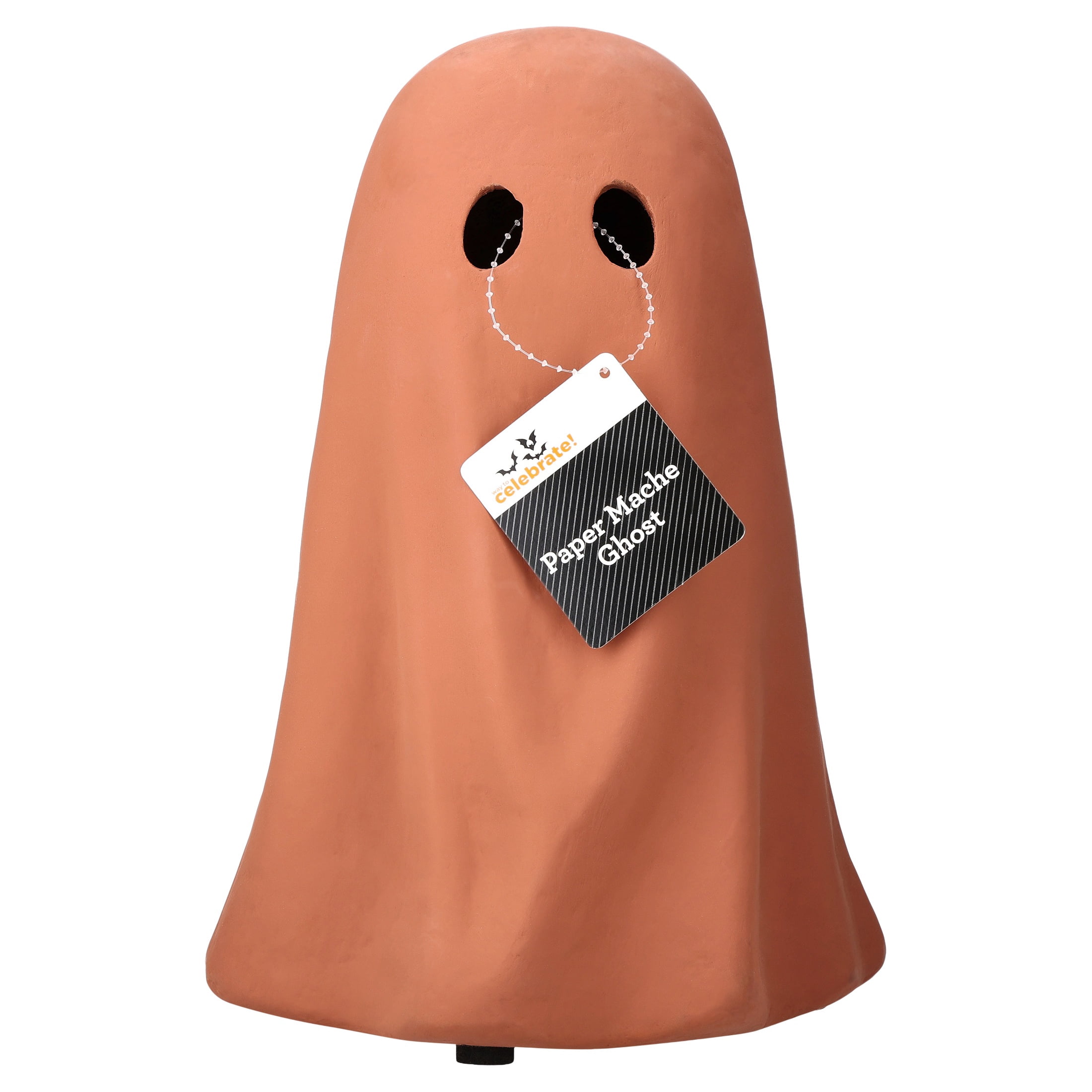 Paper Mache Ghost Decoration, Brown, 10.9", Halloween by Way To Celebrate
