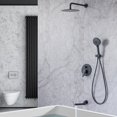 thumbnail image 2 of Rainlex One-Handle 1-Spray Matte Black Bathtub Shower Faucet, 2 of 9