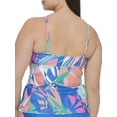thumbnail image 2 of Women's Raisins Curve G841340 Plus Size Porto Covo Aries Tankini Swim Top (Aegean 16W), 2 of 2