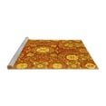 thumbnail image 2 of Ahgly Company Machine Washable Indoor Rectangle Abstract Yellow Modern Area Rugs, 3' x 5', 2 of 4